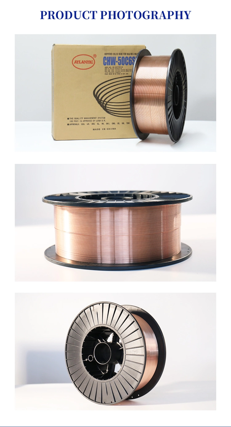 Atlantic OEM ODM Wholesale Price Aluminum Stainless Steel CO2 Copper Solder Tungsten Carbide MIG 0.8mm Welding Wire Er70s-6 Welding Wire