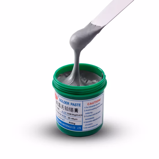 High Temperature Lead-Free Environmental Water-Soluble Solder Paste Sn96.5AG3cu0.5 SMT Chip Electronic Element