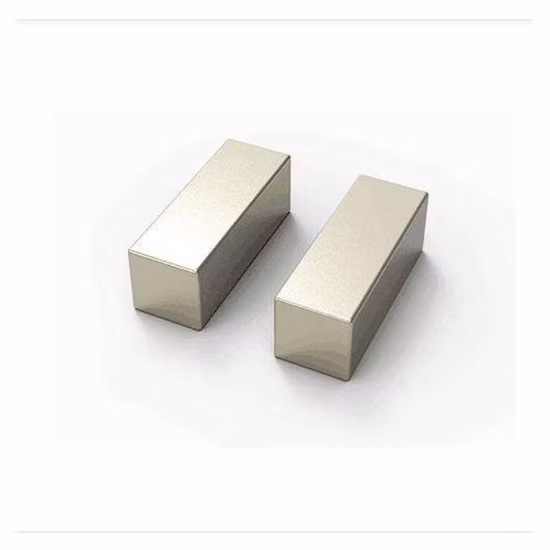 Imán de gran tamaño N35 NdFeB Permanet con niquelado/zinc