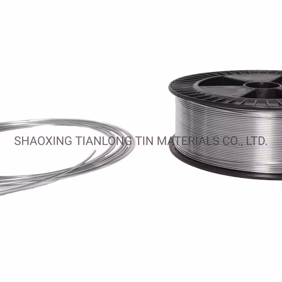 SZSC-5 Sn55% Buena soldabilidad, alambre de pulverización de metal sin plomo para la superficie del condensador de película