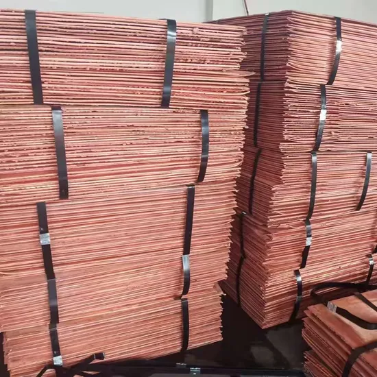 Hojas Serie más vendida Proveedor Venta al por mayor Placas de cátodos de cobre de alta calidad 99.99%